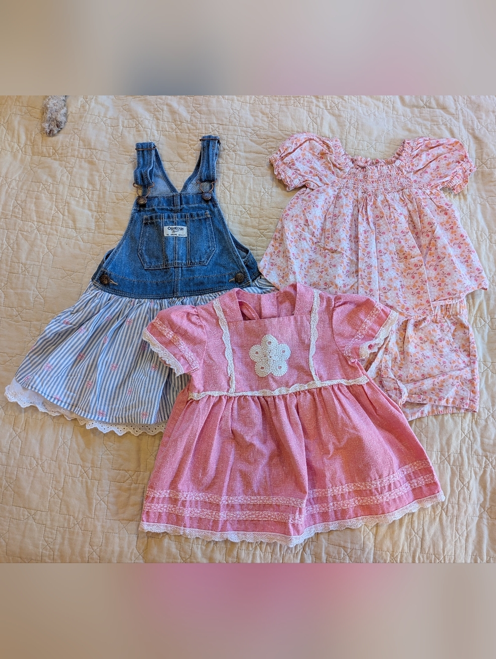 Toddler Vintage and Modern Cottagecore Outfit Bundle
